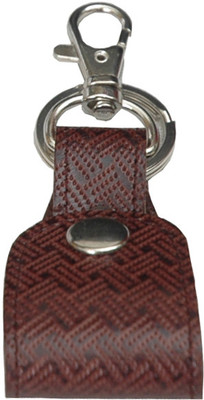 

Walletsnbags Loop Keychain Key Chain(Brown)