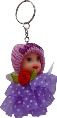 

Oyedeal Cute Doll with Polka Dots Dress KYCN1872 Key Chain(Multicolor)