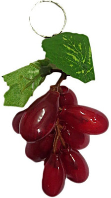

DCS Rubber Grapes Keychain Locking Key Chain(Maroon)