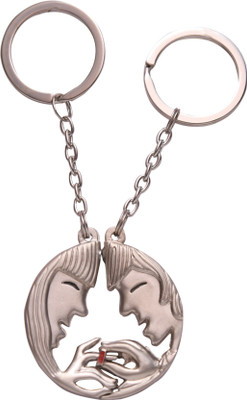

Oyedeal Proposing Couple Metal Key Chain(Silver)
