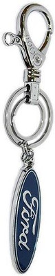 Aura Cool Imported Ford Cars Full Metal Hook Key Chain(Blue)