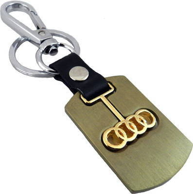 

Techpro Golden Colour Audi Locking Key Chain(Multicolor)