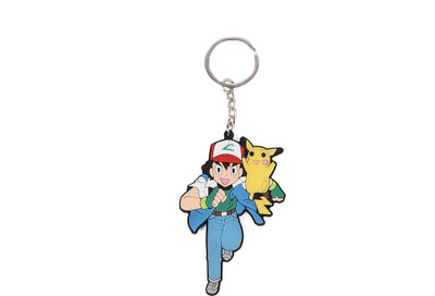

Techpro Pokemon Ash with Pikachu Running Double sided Key Chain(Blue)