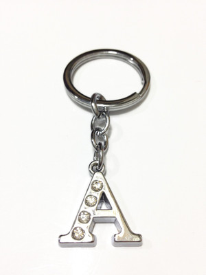 Tech Fashion Alphabet A Locking Key Chain(Silver)
