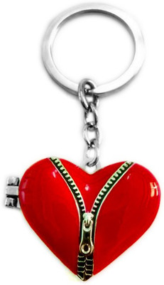 

Tech Fashion Red Heart Zip Photo Frame Metal For Boys Men Girls Women Fashion Accessories Gift Jewelry Locking Key Chain(Red)