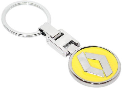 

Aura Renault Full Metal Double Sided Imported Key Chain(Yellow, Silver)