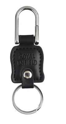 

Techpro Leatherite Black Royal Locking Key Chain(Multicolor)