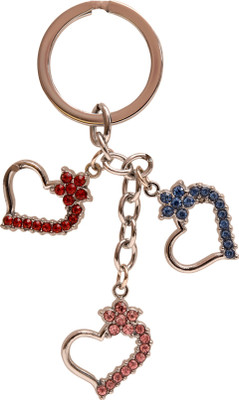 

Oyedeal Studded Hearts Metal Key Chain(Multicolor)