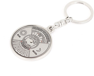 SahiBUY Calendar Keychain Key Chain(Silver)