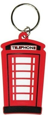 Bombay Merch London Telephone Box Rubber Key Chain(Multicolor)
