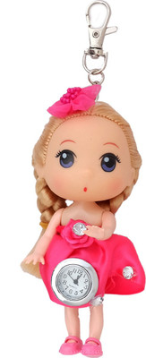 

Super Drool Sweet and Glamorous Doll Locking Key Chain(Pink)