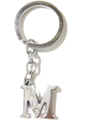 Tech Fashion Alphabet M Locking Key Chain(Silver)