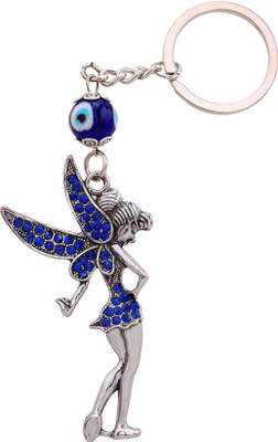 

Dealfinity Studded Fairy With Evil Eye Locking Key Chain(Multicolor)
