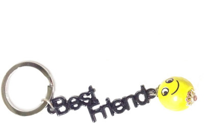 

Tech Fashion Best Friends Metal Chrome Finish With Yellow Colour Smiley Locking Key Chain(Yellow)