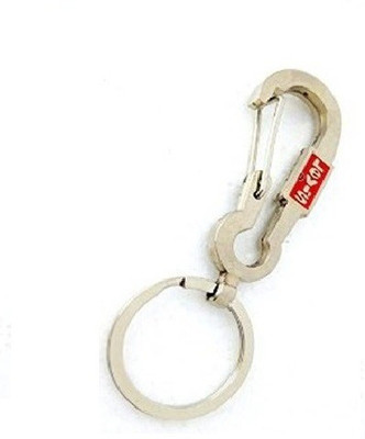 Ezone Full Metalic Levis Hook Key Chain(Silver)