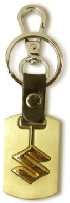 Ezone New High Alloy Suzuki Locking Key Chain(Gold)