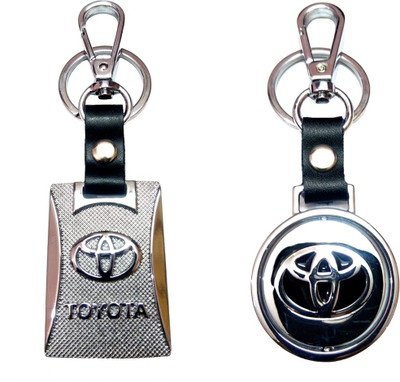 

City Choice Combo of New Revolving & Leather-Metal Hook Locking Key Chain(Multicolor)