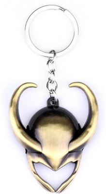 

Optimus traders Superhero powerfull helmet 3d metal Key Chain(Gold)