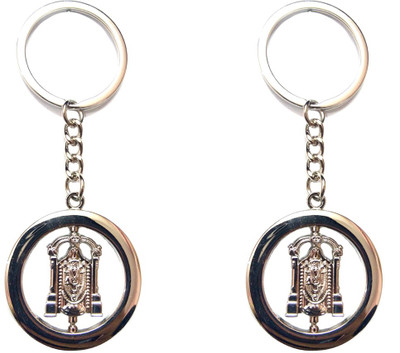 

City Choice Revolving Lord Bala Ji Key Chain(Silver)