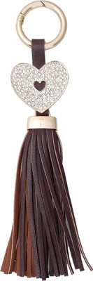 

Super Drool Brown Fringes Locking Key Chain(Brown)