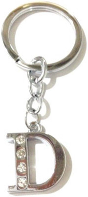 

Rashi Traders Alphabet D Chrome Key Chain(Silver)