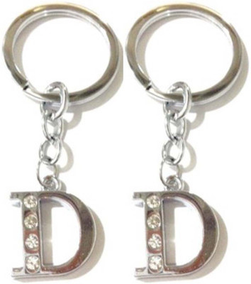 

Rashi Traders 2 Alphabet D Chrome Key Chain(Silver)