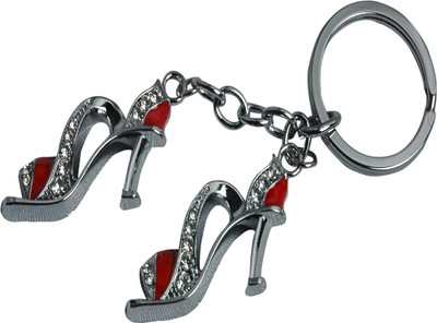 

Oyedeal Diamond Studded High Heel Key Chain(Red)