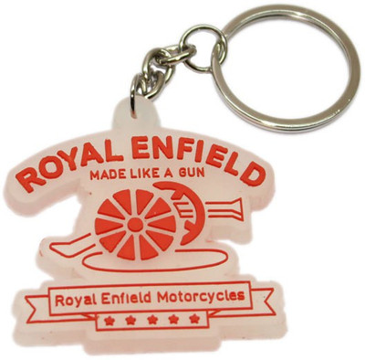 

24x7 Shop Royal Enfield Rubber Key Chain(White, Red)
