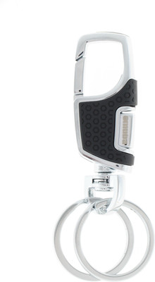 

Veevi Black Omuda Press Button Hook Keychain Key Chain
