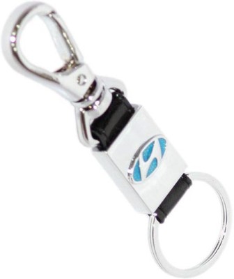 

Aura Hyundai Cars Imported Hook Key Chain(Blue, Silver)