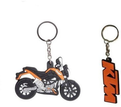 

Ezone KTM Bike Rubber 2 Pic Key Chain(Multicolor)