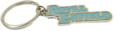 

Aura Royal Enfield Imported Full Metal Locking Key Chain(Blue, Silver)