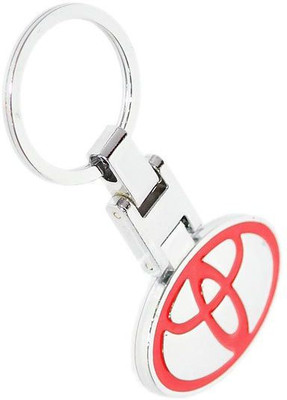 

Aura Imported Heavy Metal Toyota Key Chain(Red, Silver)