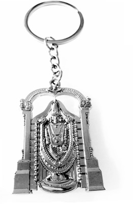 

Tech Fashion Tirupati Balaji Metal Ring Key Chain(Silver)
