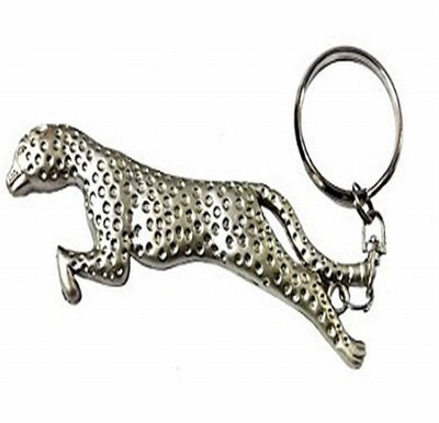 

eShop24x7 Jaguar Dotted chrome plated Key Chain(Silver)