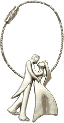 

Silver Swan Romantic Couple Metal Key Chain(Multicolor)