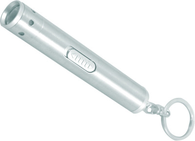 

ShopeGift Powerful LED Flashlight Key Chain(Silver)