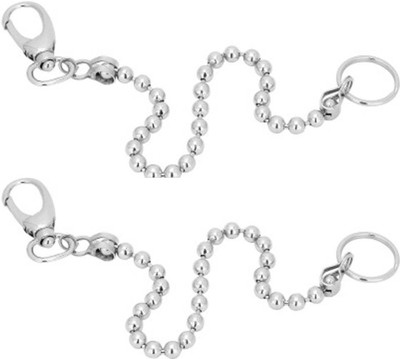 

Rashi Traders 2 Goli Long Chain Locking Locking Key Chain(Silver)