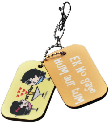 

Home India Love Bite Couple Innovative Dangler Bagtag 130 Locking Key Chain(Multicolor)