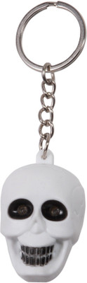 

Oyedeal Skull with LED & Ghostly Cry Key Chain(White)