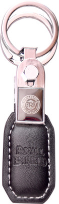 

Oyedeal KYCN1045 Royal Enfield Faux Leather Metallic Key Chain(Black)