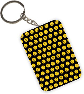 

The Crazy Me Emoticons Bliss Faces Key Chain(Multicolor)