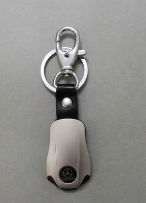 

Oyedeal Car Logo Mercedes with Built in 2 LED Torch Key Chain(Silver)
