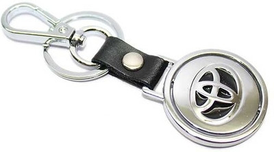 

Aura Toyota Metal Revolving Logo Key Chain(Black, Silver)