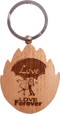 

Oyedeal Express Love KYCN346 Wooden Engraved Key Chain(Brown)
