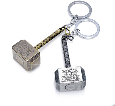 

Trioflextech Thor Hammer Marvel Avengers Metal Design Key Chain(Multicolor)