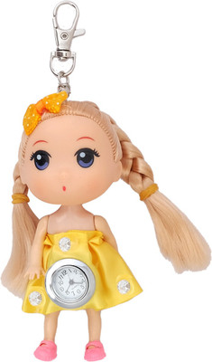 

Super Drool Yellow Sweet and Glamorous Doll Watch Locking Key Chain(Yellow)