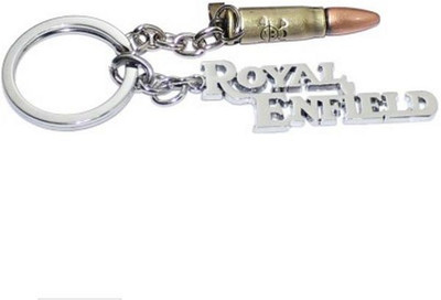 Aura Imported Royal Enfield Bullet Key Chain(Silver, Gold)