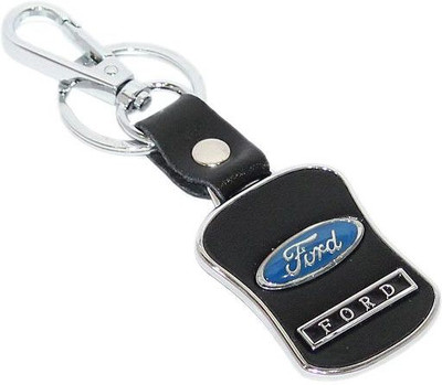 

Aura Premium Quality Ford Locking Key Chain(Black, Silver, Blue)