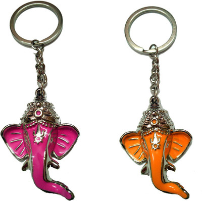 

City Choice Ganesha Face Combo Key Chain(Pink)